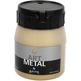 Art Metalic Paint, light gold, 250 ml/ 1 bottle [HOB-30700]