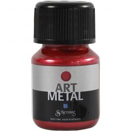 Art Metalic Paint, lava red, 30 ml/ 1 bottle [HOB-307150]