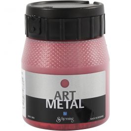 Art Metalic Paint, lava red, 250 ml/ 1 bottle [HOB-30715]