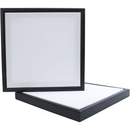 Canvas with Wooden Frame, size 30x30 cm, 280 g, black, white, 1 pc [HOB-6684860]