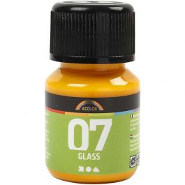 A-Color Glass Paint, yellow, 30 ml/ 1 bottle [HOB-31386]