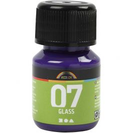 A-Color Glass Paint, red violet, 30 ml/ 1 bottle [HOB-31390]