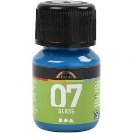 A-Color Glass Paint, turquoise, 30 ml/ 1 bottle [HOB-31395]
