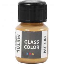 Glass Color Metal, gold, 30 ml/ 1 bottle [HOB-31774]