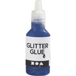 Glitter Glue, dark blue, 25 ml/ 1 bottle [HOB-318250]