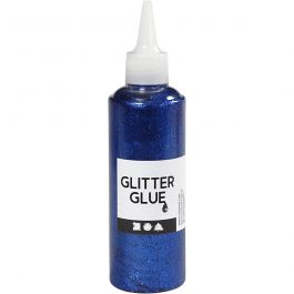 Glitter Glue, dark blue, 118 ml/ 1 bottle [HOB-31825]