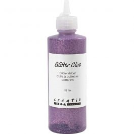Glitter Glue, purple, 118 ml/ 1 bottle [HOB-31827]