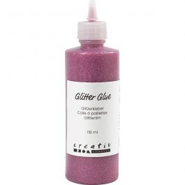 Glitter Glue, rose, 118 ml/ 1 bottle [HOB-31829]