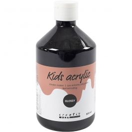 A-Color acrylic paint, black, no. 01, glossy, 500 ml/ 1 bottle [HOB-32004]