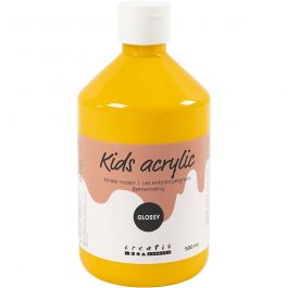 A-Color acrylic paint, yellow, no. 01, glossy, 500 ml/ 1 bottle [HOB-32012]