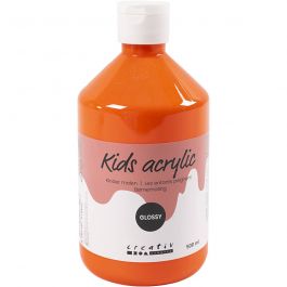 A-Color acrylic paint, orange, no. 01, glossy, 500 ml/ 1 bottle [HOB-32014]