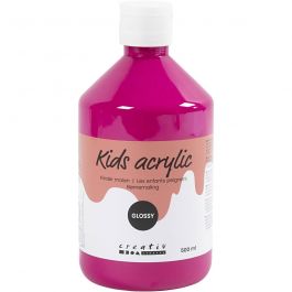 A-Color acrylic paint, pink, no. 01, glossy, 500 ml/ 1 bottle [HOB-32020]