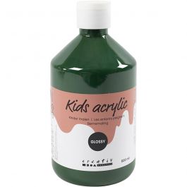 A-Color acrylic paint, dark green, no. 01, glossy, 500 ml/ 1 bottle [HOB-32028]