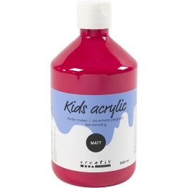A-Color Acrylic Paint, primary red, no. 02, matt, 500 ml/ 1 bottle [HOB-32110]