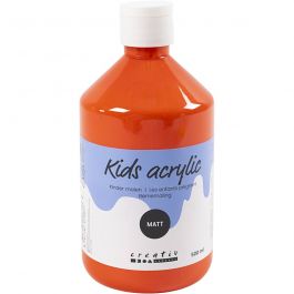 A-Color Acrylic Paint, orange, no. 02, matt, 500 ml/ 1 bottle [HOB-32114]