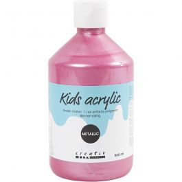 A-Color Acrylic Paint, light red, no. 03, metallic, 500 ml/ 1 bottle [HOB-32216]