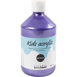 A-Color Acrylic Paint, violet, no. 03, metallic, 500 ml/ 1 bottle [HOB-32218]