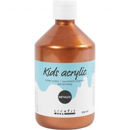 A-Color Acrylic Paint, metallic copper, no. 03, metallic, 500 ml/ 1 bottle [HOB-32226]