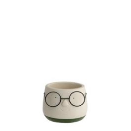 Pot with glasses Ø13,5 h: 10,5 cm (6 Pcs) [IFS-33094]