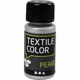 Textile Color Paint, silver, pearl, 50ml