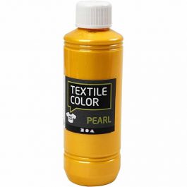 Textile Color Paint, yellow, pearl, 250ml