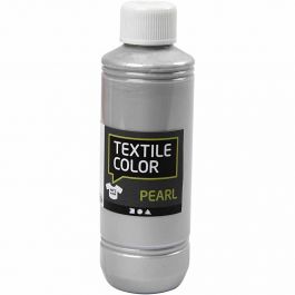 Textile Color Paint, silver, pearl, 250ml