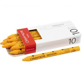 Neocolor I Crayons, thickness 8 mm, L: 10 cm, orange (030), 10pcs