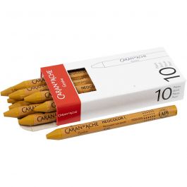 Neocolor I Crayons, thickness 8 mm, L: 10 cm, ochre (035), 10pcs
