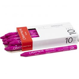 Neocolor I Crayons, thickness 8 mm, L: 10 cm, crimson (090), primary colour, 10pcs