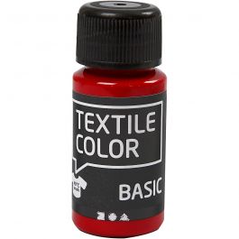 Textile Color Paint, red, 50 ml/ 1 bottle [HOB-34202]
