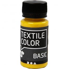 Textile Color Paint, primary yellow, 50 ml/ 1 bottle [HOB-34203]