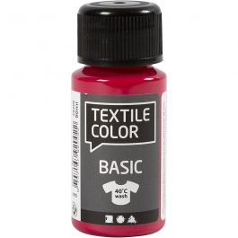 Textile Color Paint, primary red, 50 ml/ 1 bottle [HOB-34208]