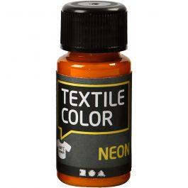 Textile Color Paint, neon orange, 50 ml/ 1 bottle [HOB-342130]