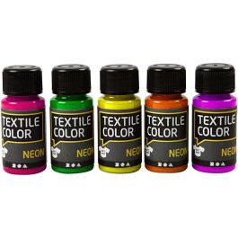 Textile Color Paint, assorted colours, 5x50 ml/ 1 pack [HOB-342280]