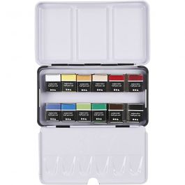 Art Aqua watercolour paints, assorted colours, ½-pan, size 10x20 mm [HOB-34244]