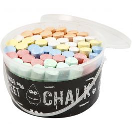 Sidewalk Chalk, 50 pc/ 1 bucket [HOB-34468]