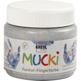 Finger Paint, metallic silver, 150ml