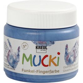 Finger Paint, metallic blue, 150ml