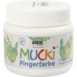 Finger Paint, white, 150 ml/ 1 tub [HOB-34758]