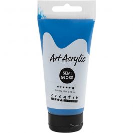 Pigment Art Acrylic Paint, cyan blue, opaque, 75 ml/ 1 bottle [HOB-35149]