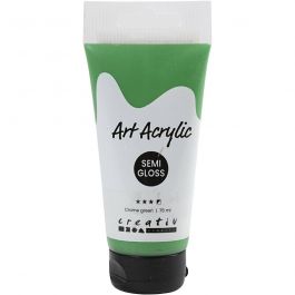 Pigment Art Acrylic Paint, crome green, semi opaque, 75 ml/ 1 bottle [HOB-35152]