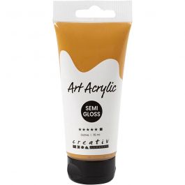 Pigment Art Acrylic Paint, yellow ochre, opaque, 75 ml/ 1 bottle [HOB-35154]