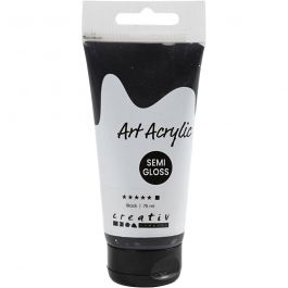 Pigment Art Acrylic Paint, mars black, opaque, 75 ml/ 1 bottle [HOB-35158]