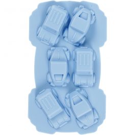 Silicone mould, light blue, cars, hole size 30x45 mm, 12,5 ml, 1 pc [HOB-37132]
