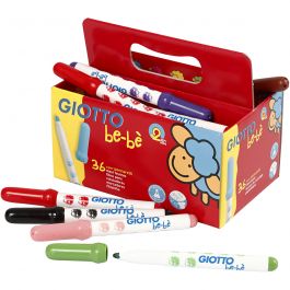 Markers, assorted colours, D: 5 mm, line 1-3 mm, 36 pc/ 1 pack [HOB-37292]