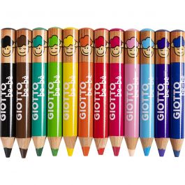 Colouring Pencils, assorted colours, L: 10,5 cm, D: 13 mm, lead 6 mm, 36 pc/ 1 pack [HOB-37296]