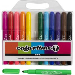 Colortime Marker, standard colours, line 5 mm, 12 pc/ 1 pack [HOB-37330]
