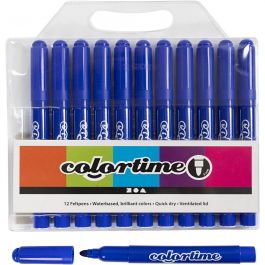 Colortime Marker, blue, line 5 mm, 12 pc/ 1 pack [HOB-37333]