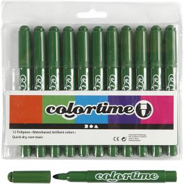 Colortime Marker, fir green, line 5 mm, 12 pc/ 1 pack [HOB-37359]