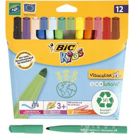 Visa Color Marker, assorted colours, line 3 mm, 12 pc/ 1 pack [HOB-37490]